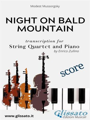 cover image of Night on Bald Mountain--String Quartet and Piano (score)